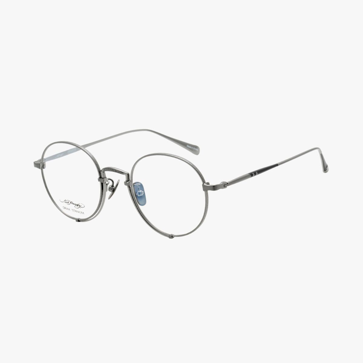 에드하디아이웨어(EDHARDY EYEWEAR) 티타늄 원형 안경테 ED7012 2 COLOR