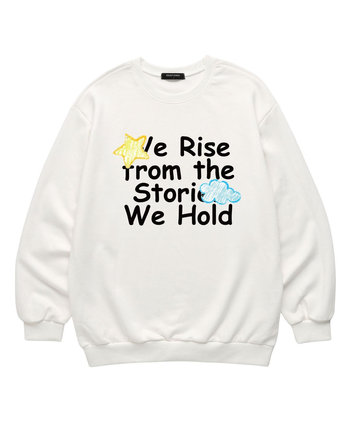우즈(OUSE) Stories We Hold 맨투맨 (DLS038) 화이트