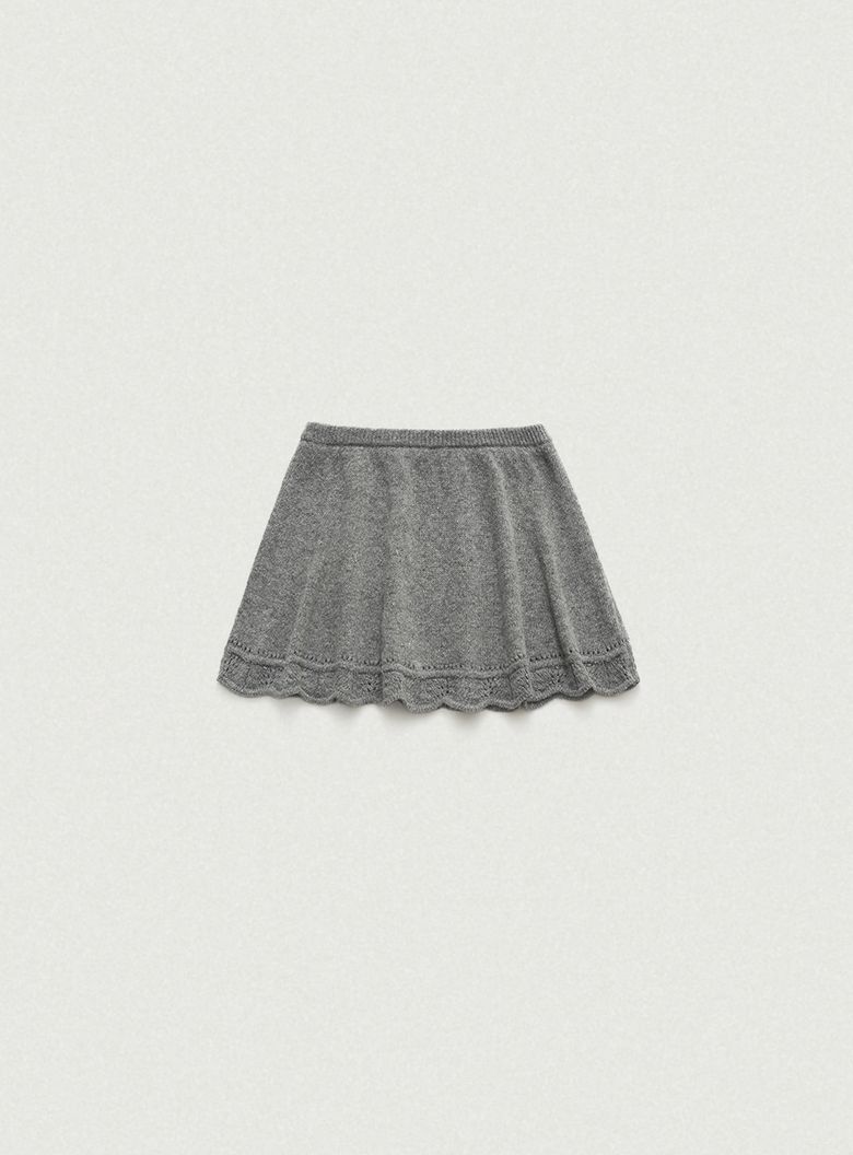 Clarie Scallop Knit Skirt