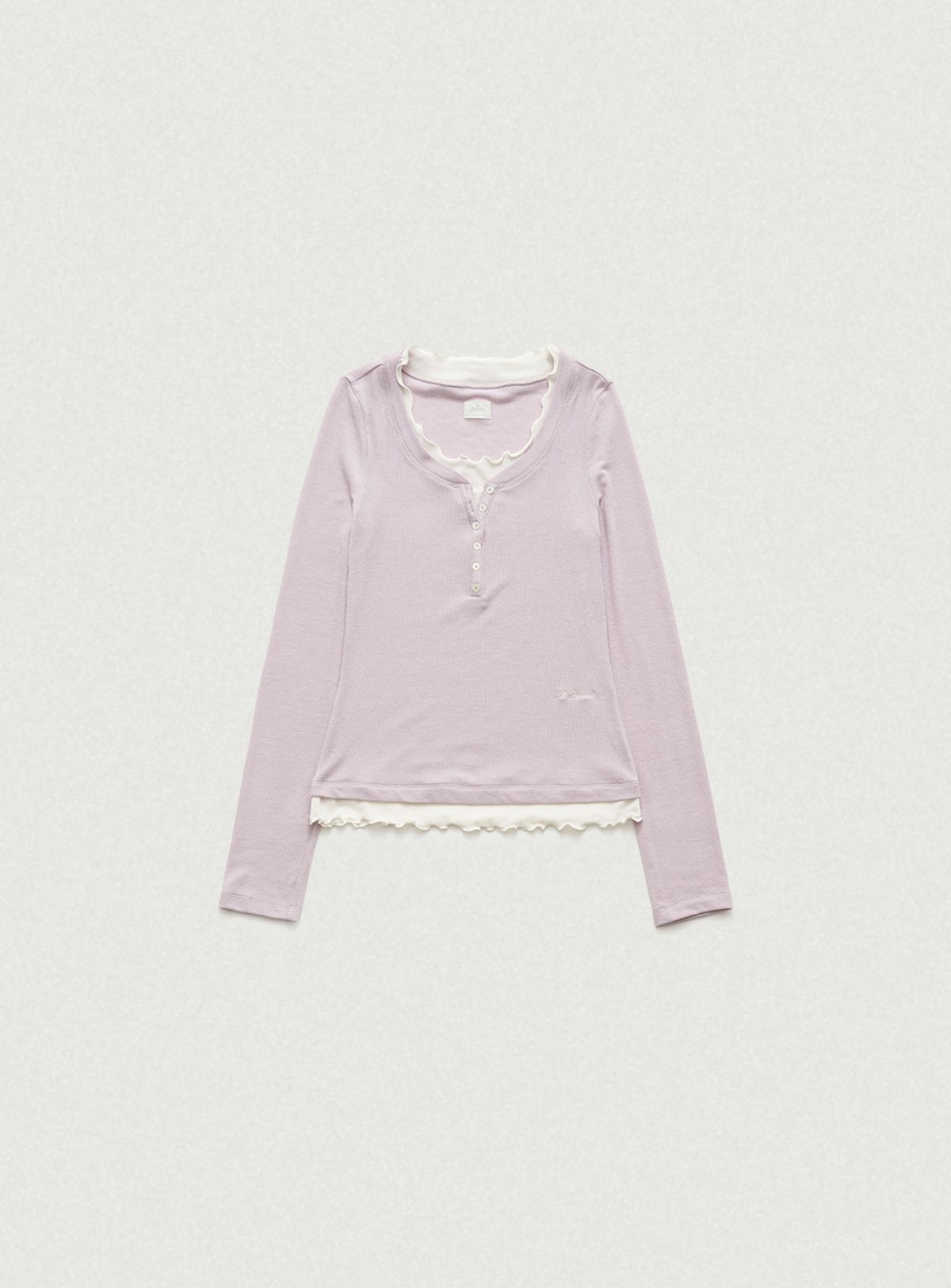 더바넷(THEBARNNET) Aimee Slim Layered T-shirt_Light Pink