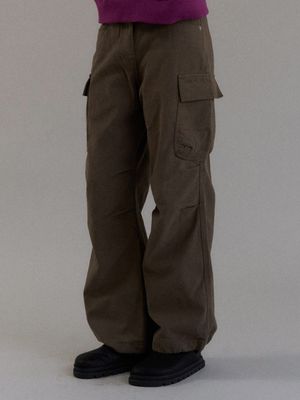 윈터 워시드 카고 팬츠 (카키)
