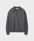 STRUCTURED COLLAR KNIT [DARK GRAY]