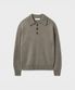 STRUCTURED COLLAR KNIT [KHAKI GRAY]