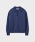 STRUCTURED COLLAR KNIT [STEEL BLUE]