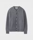 STRUCTURED CROP CARDIGAN [MELANGE GRAY]