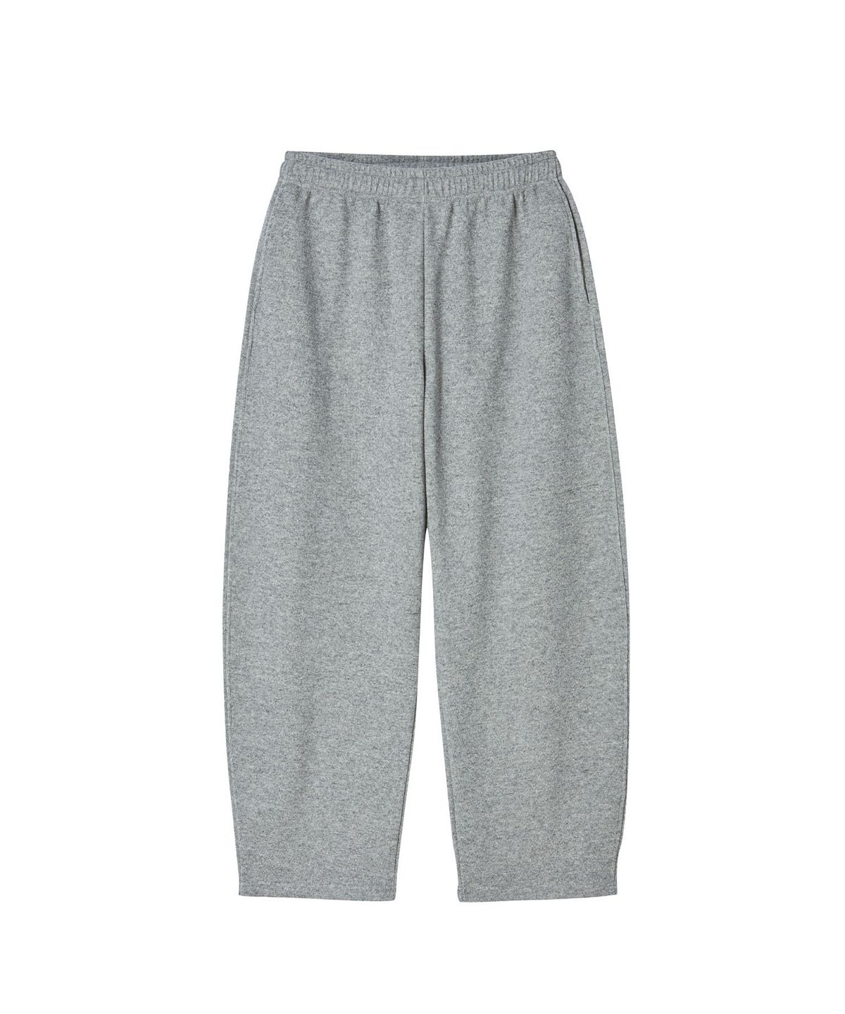 신더(CINDER) Curved knit lounge pants - melange grey