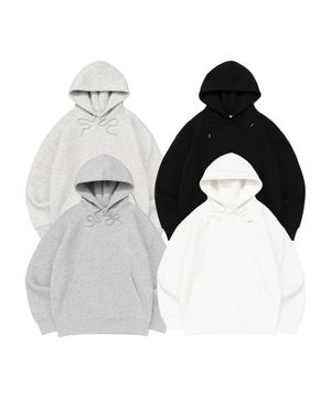 [빅사이즈] 비캔버스 기모 쭈리 오버핏 후드티 (4COLOR)