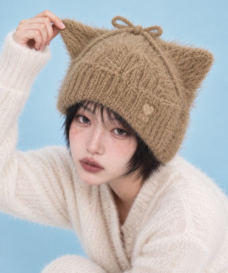 Lucky JAS Earflap Cat Beanie (ALL)
