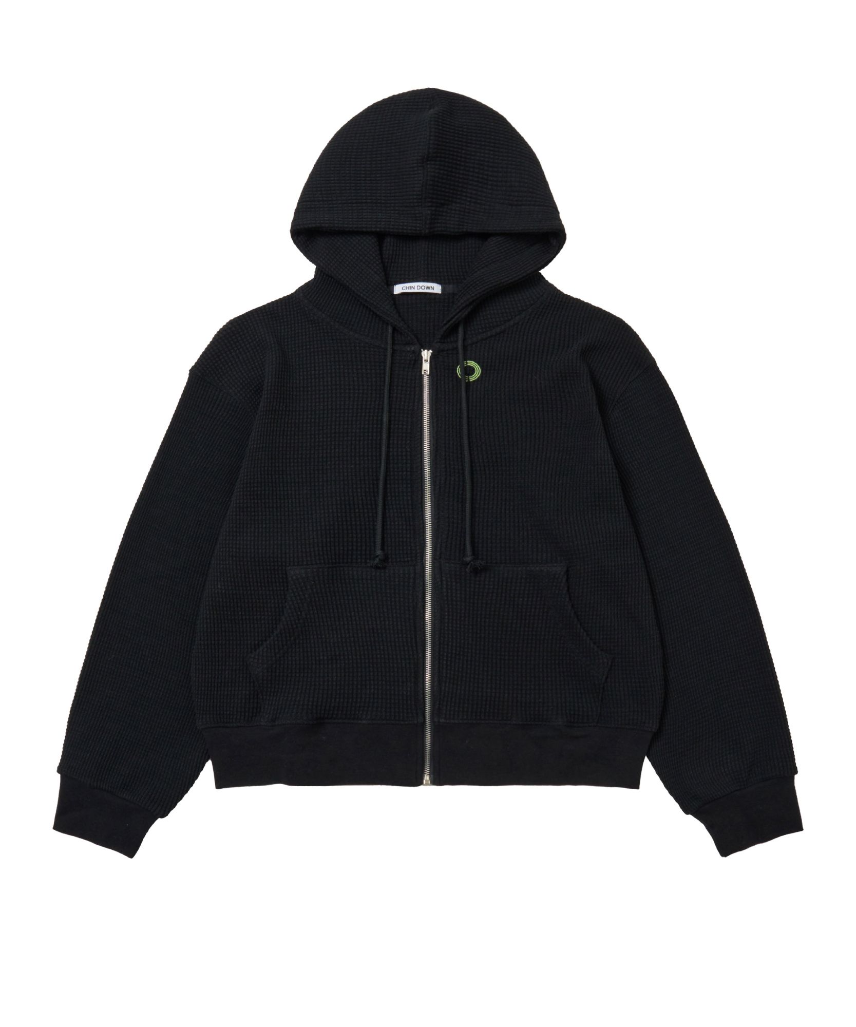 MUSINSA公式 | CHINDOWN THERMAL ZIP HOODIE (BLACK)