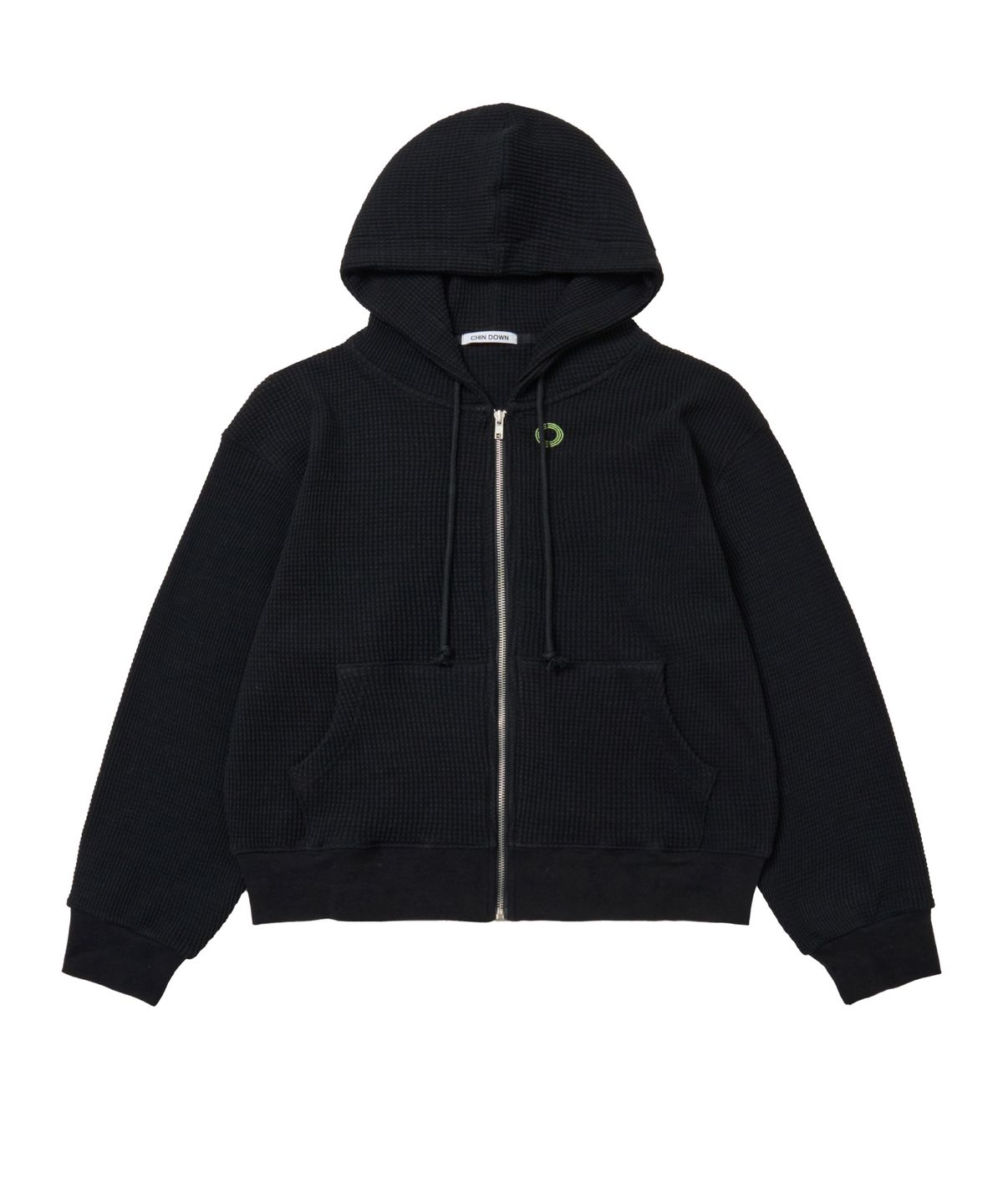 친다운(CHIN DOWN) THERMAL ZIP HOODIE (BLACK)