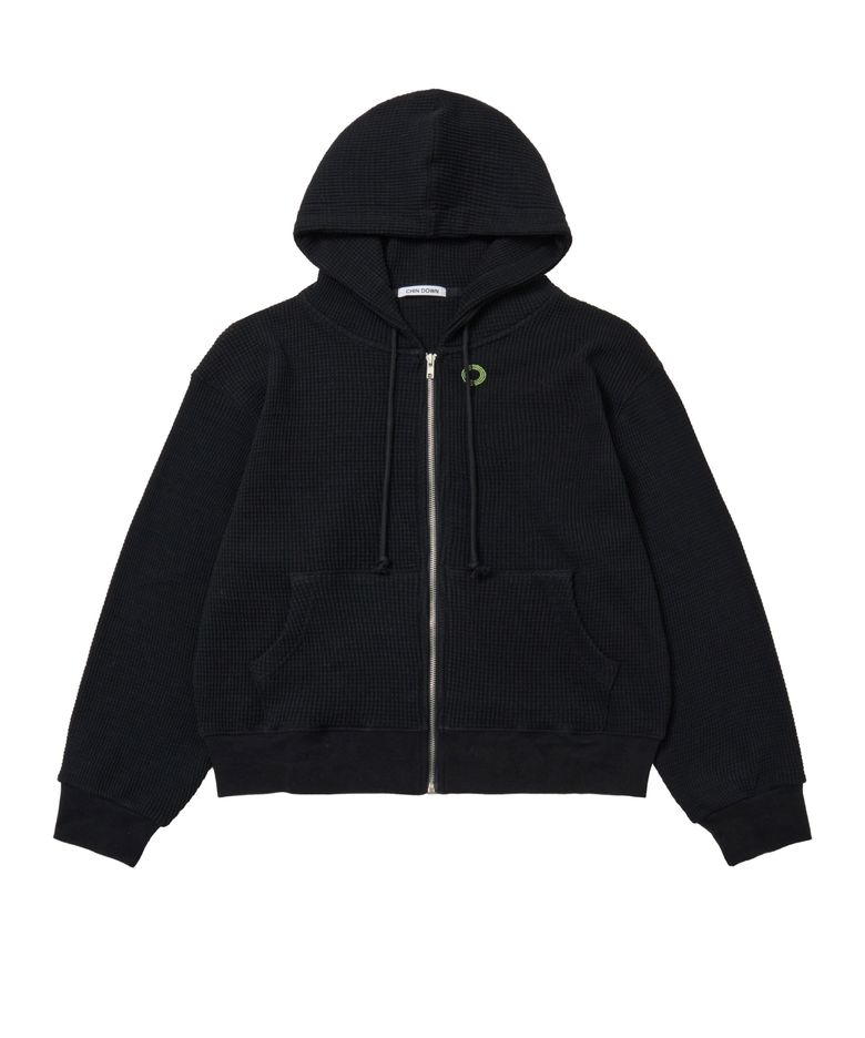 THERMAL ZIP HOODIE (BLACK)