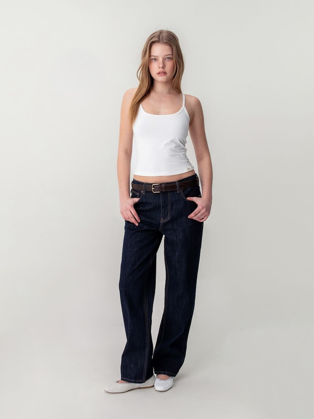 글로니(GLOWNY) THE JANE JEANS (DEEP BLUE)