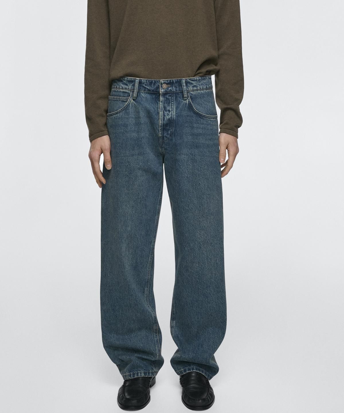 마시모두띠(MASSIMO DUTTI) 와이드 레그 진