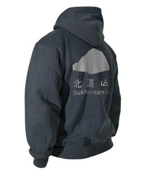 산 시리즈 빈티지 피그먼트 후드 기모티셔츠 (TURTLE GREY)