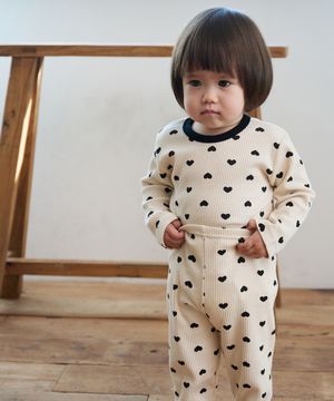 [5장 구매 시 1장 더]하트 삼각골지 실내복