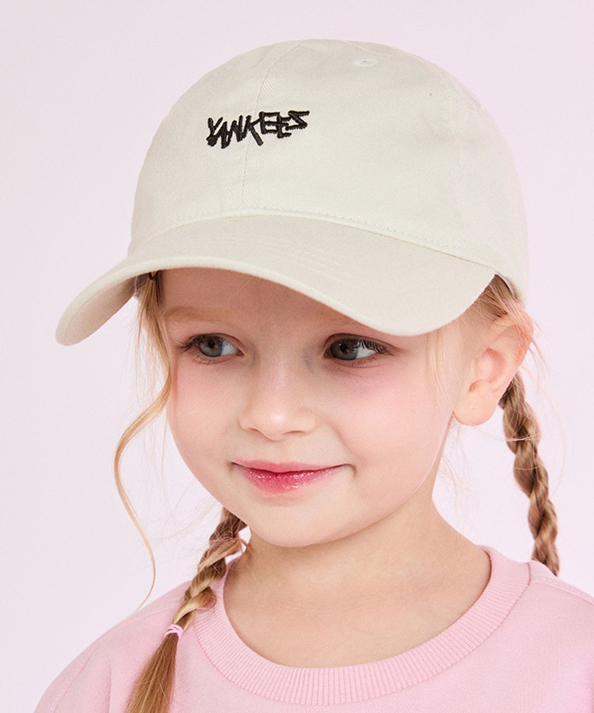 엠엘비 키즈(MLB KIDS) 스몰 스트릿 로고 볼캡 NY (D.Cream)
