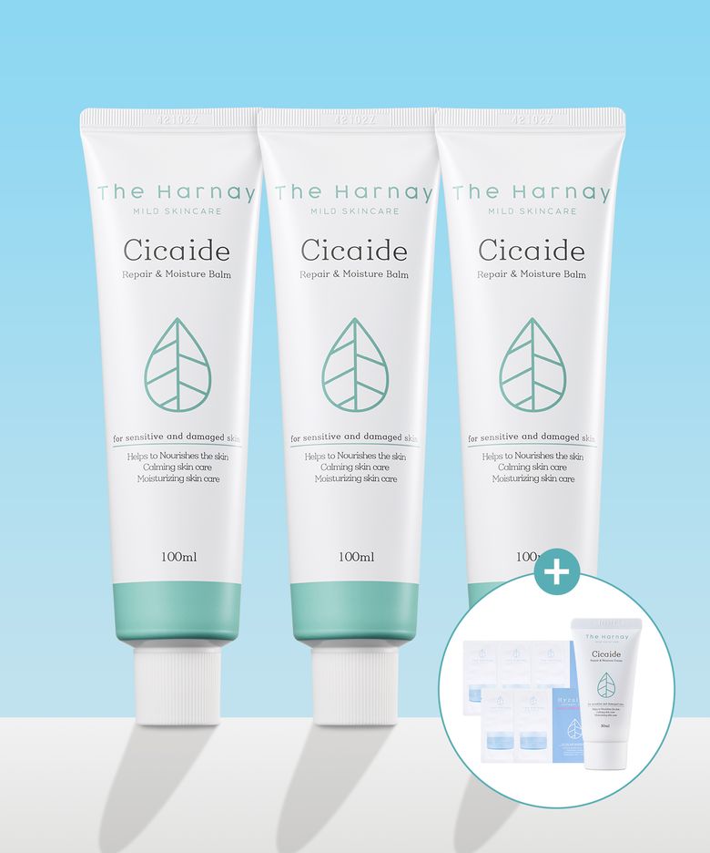 [트리플 대용량] 시카이드 밤 100ml x 3개(+시카이드 크림 30ml+하이줄렌 크림 샤쉐 5매 증정)