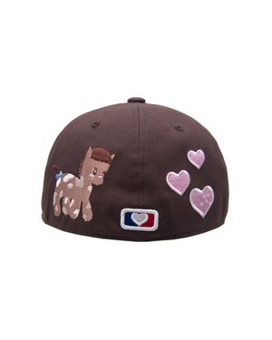 PONY EMBROIDERY CAP (BROWN)