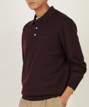 울100 워셔블 카라니트 레드