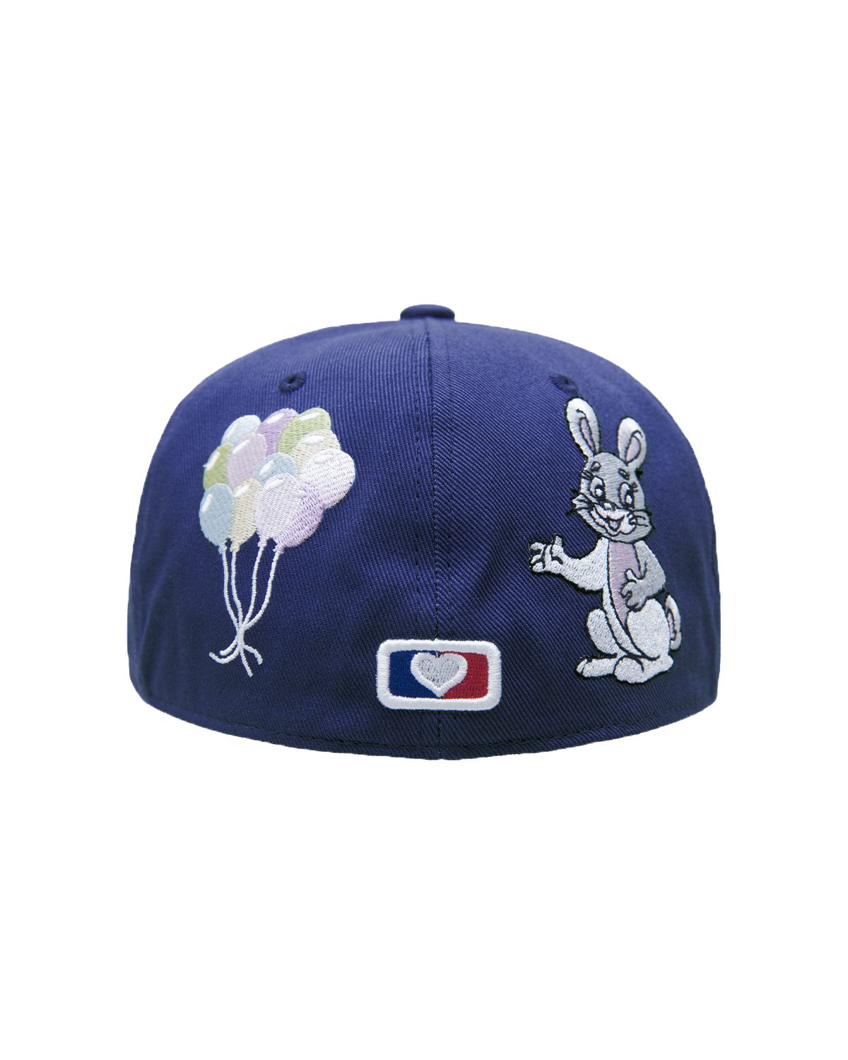 더뮤지엄비지터(THEMUSEUMVISITOR) RABBIT EMBROIDERY CAP (BLUE)