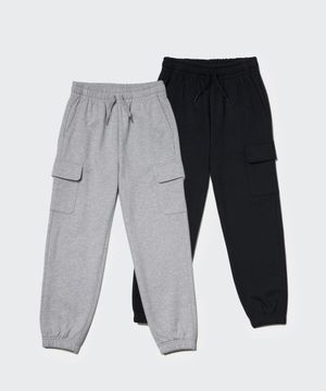 카고 스웨트 팬츠 2팩 [미디엄 그레이/블랙]