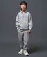 오버사이즈 하프 집업 스웨트셔츠 & 베이식 스웨트 팬츠 셋업 [미디엄 그레이]