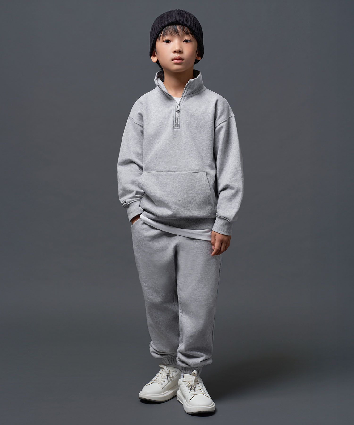 MUSINSA公式 | MUSINSA STANDARD KIDS オーバーサイズハーフジップ