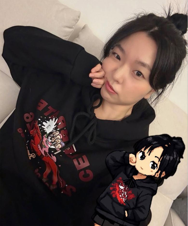 [기모/노기모] 해피 뉴이어 후드티 (블랙)