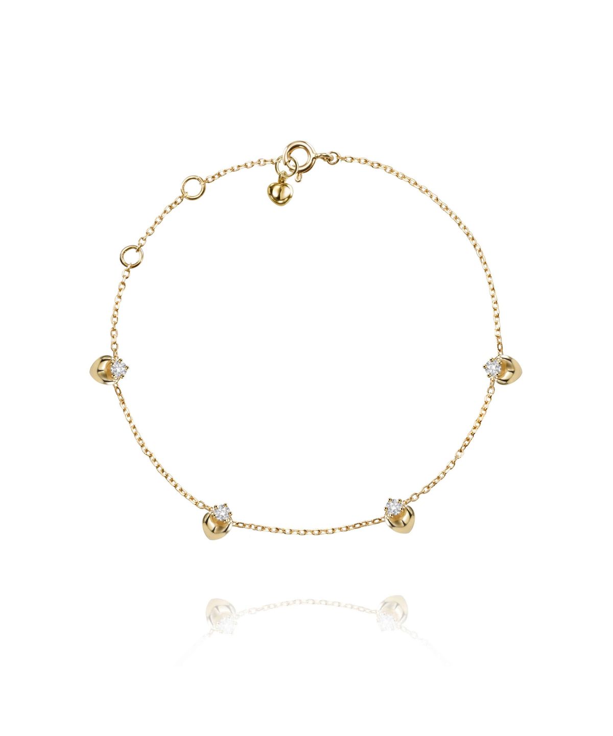 트렌카디즘(TRENCADISM) 마틴 발찌  14K 골드 MARTIN_ANKLET_MTAK4FLSTS