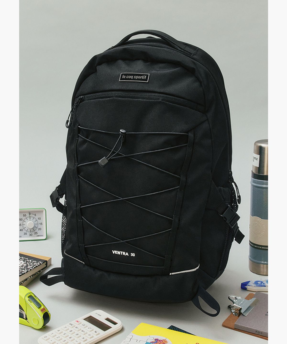 르꼬끄(LECOQ) 벤트라 백팩(30L) - 블랙 QR123ABP12