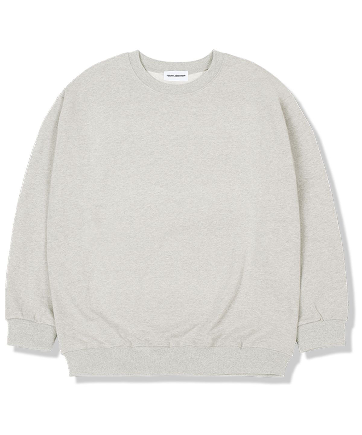 유니온가먼츠(UNION GARMENTS) 무지 기모안감 오버핏 맨투맨 티셔츠 오트밀