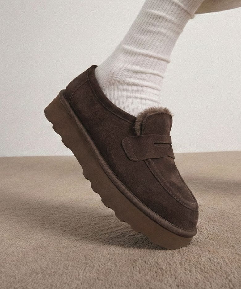 (5CM 키높이) WINTERFELL - SLIP LOAFER CHOCO BROWN 어그 로퍼