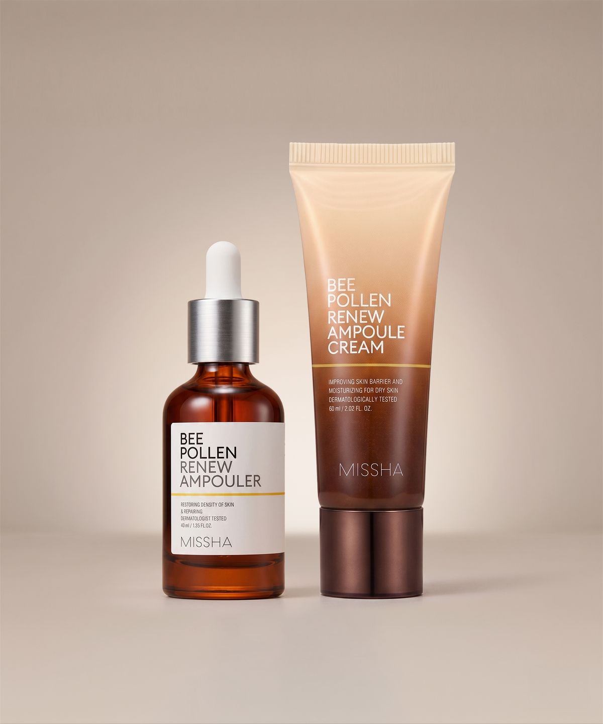 미샤(MISSHA) [SET] 비폴렌 리뉴 앰풀러 40ml + 앰플크림 60ml