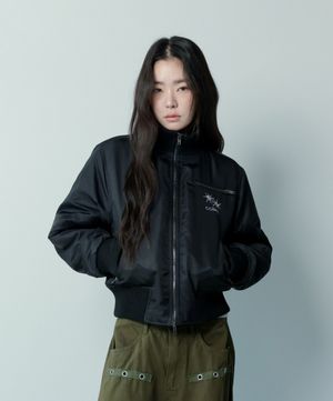 포인 투웨이 블루종 항공 점퍼 자켓