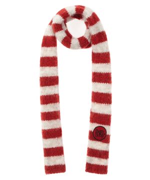 베티붑 스트라이프 슬림 니트 머플러_레드