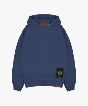 타이거JK 빈티지 피그먼트 다잉 후드 스웨트셔츠 GJK258-112 블루