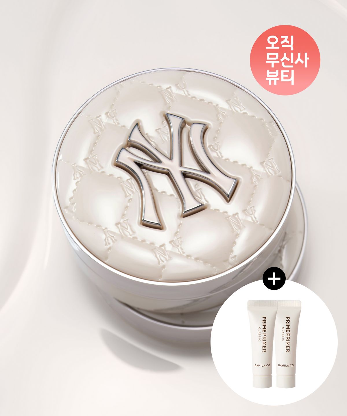 바닐라코(BANILACO) [바닐라코xMLB][크림 글레이즈 에디션] 화이트 쿠션 (케이스+리필1개)