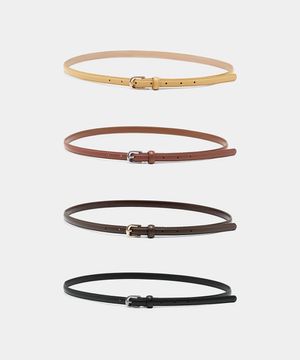 신세틱 레더 슬림 벨트 [4COL]