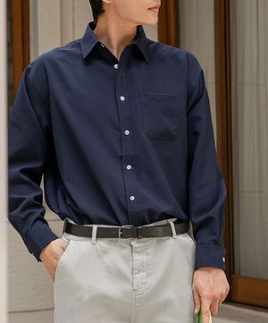 모노 감탄 링클프리 오버셔츠 [M-6XL]