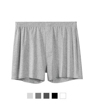 베이직 무지 순면 스판 남성 사각 트렁크 팬티