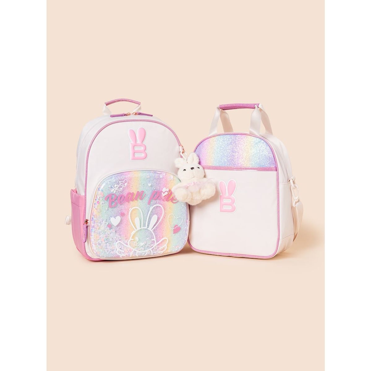 빈폴 키즈(BEANPOLE KIDS) 투명몰드 빙키 책가방 세트  아이보리 (PS001368580)