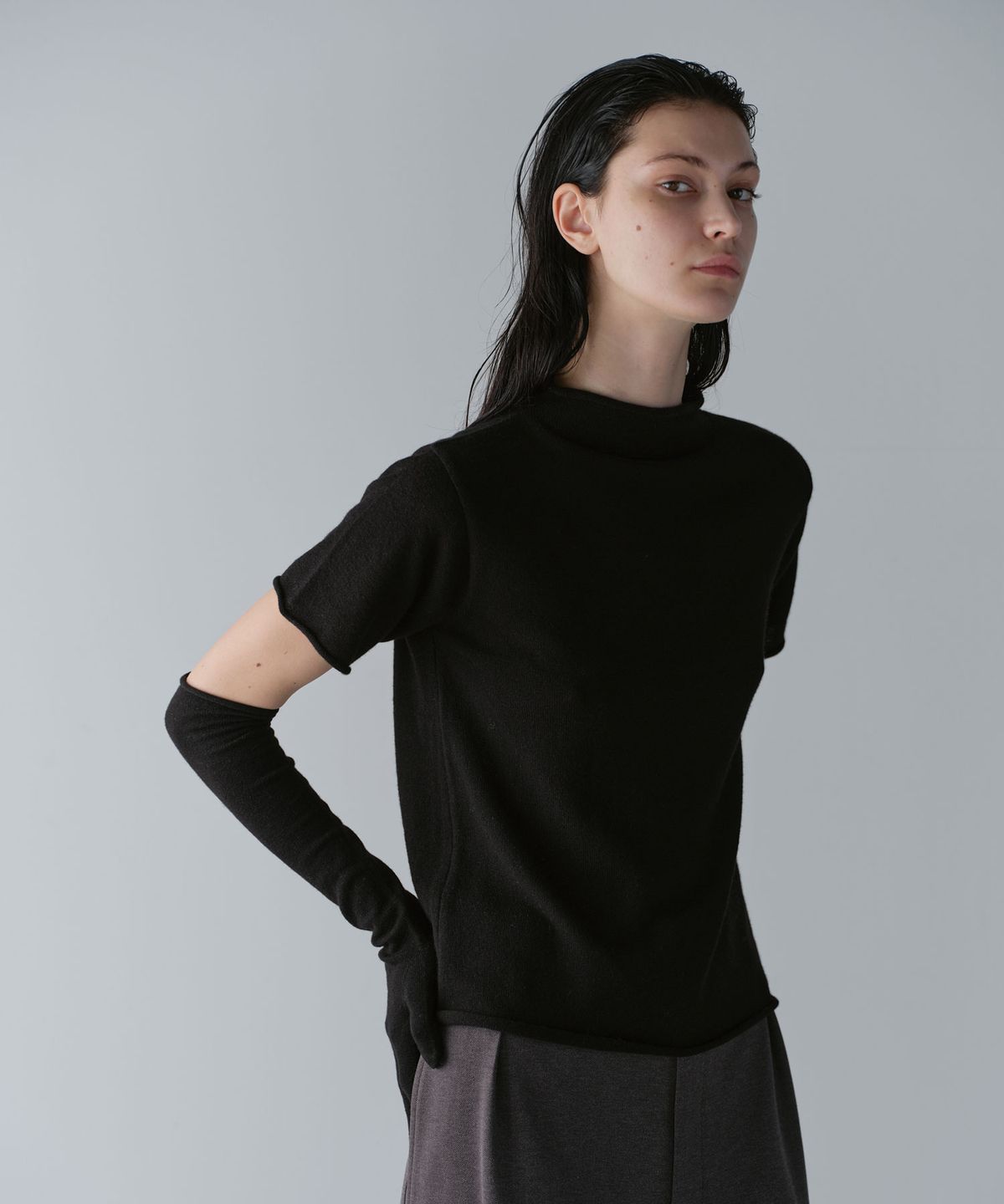 오브헤덴(OPHEDEN) Serene Wool Long Gloves (black)