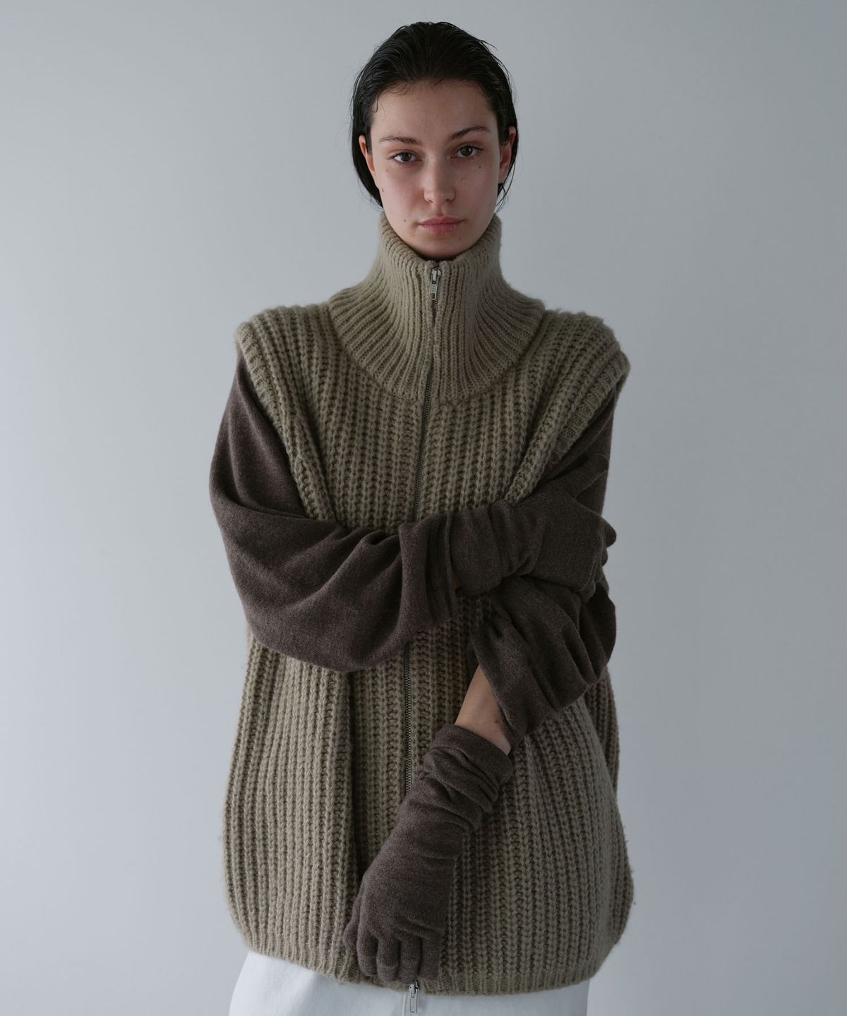 오브헤덴(OPHEDEN) Serene Wool Long Gloves (brown)