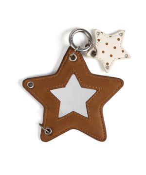 시그니처 미니 거울 키링 [스타 브라운]