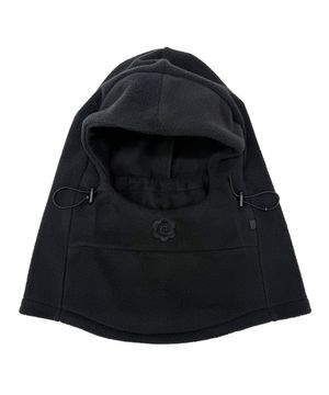 롤 폴라플리스 후드 워머 바라클라바_블랙