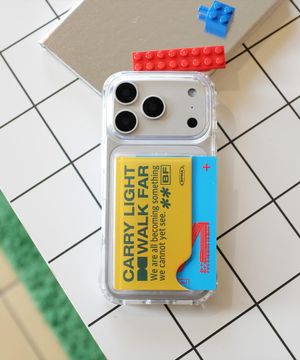 캐리라이트 옐로우 카드수납 젤하드 탱크 폰케이스