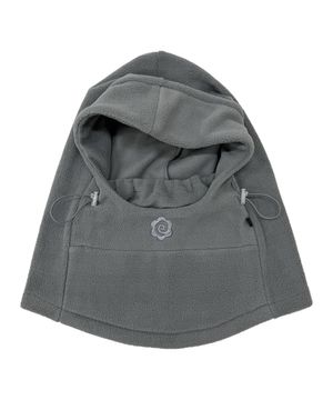 롤 폴라플리스 후드 워머 바라클라바_그레이