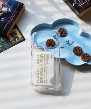 캐리라이트 크림 카드수납 젤하드 탱크 폰케이스