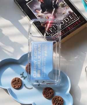 캐리라이트 스카이블루 카드수납 젤하드 탱크 폰케이스