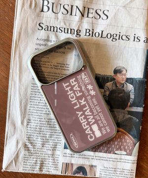 캐리라이트 모카 실버 글라스 폰케이스